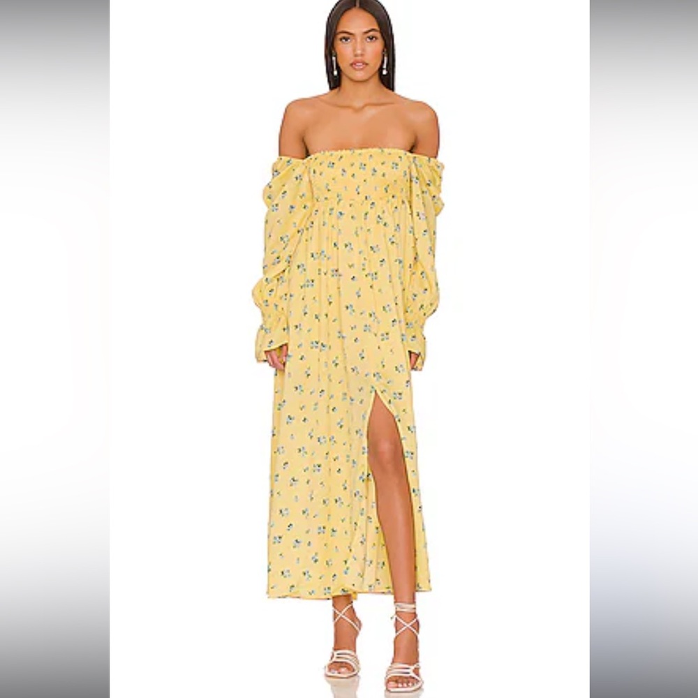 Yellow Floral Smocked Dress | We Wore What